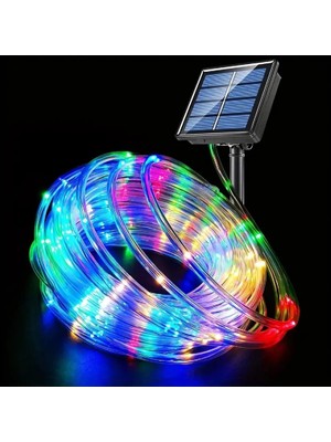 10M 100 LED Solar LED Işık Rgb