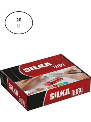 Yılter Ticaret Silka Art.5 Ruby Silgi 20'li Paket - YLT5199-9066