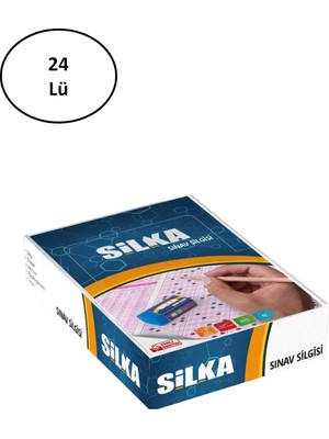 Yılter Ticaret Silka Orta Boy Mavi Sınav Silgisi Art9 24 Lü - YLT6700-5927