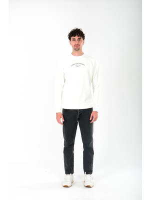 Coredra Zero Give Regular Fit Sweatshirt Erkek - Ekru