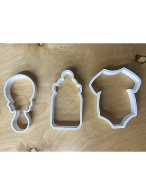 Dlc 3d Design 3'lü Baby Shower Kurabiye Kalıbı