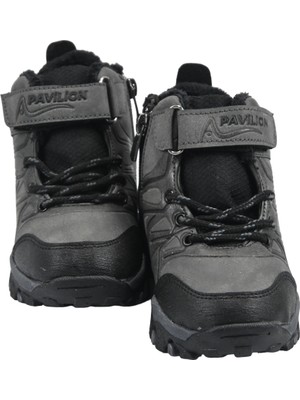 Sia Çanta Boot's Bağçıklı Nubuk Deri  Ortapedik  & Anatomik Sağlam Kaymaz Tabanlı Uzun Konçlu Içi Kürklü Nefes Alan Çocuk  Bot