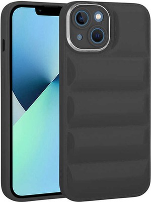 ZORE Apple iPhone 14 Plus Uyumlu Kamera Korumalı Parlak Airbag'li Zore Galya Kapak-Siyah