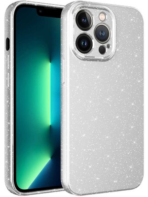 ZORE Apple iPhone 12 Pro Kılıf Kamera Korumalı Simli Lüks Zore Koton Kapak-Beyaz