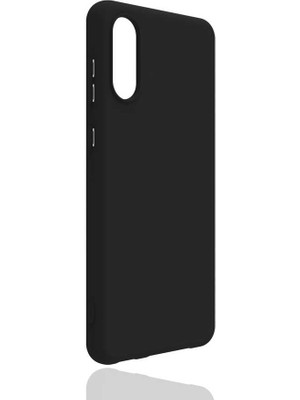 ZORE Galaxy A02 Kılıf Zore Biye Silikon-Siyah