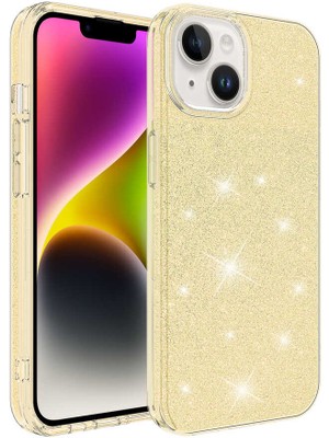 ZORE Apple iPhone 14 Plus Kılıf Zore Shining Silikon-Gold