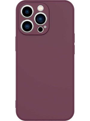 ZORE Apple iPhone 13 Pro Max Uyumlu Zore Mara Laaakan Kapak-Koyu Mor