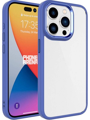 ZORE Apple iPhone 15 Pro Kılıf Zore Krom Kapak-Lavendery Gray