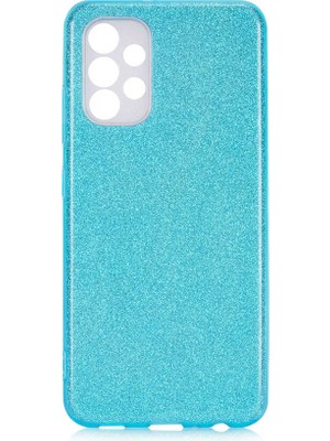 ZORE Galaxy A13 4g Kılıf Zore Shining Silikon-Mavi