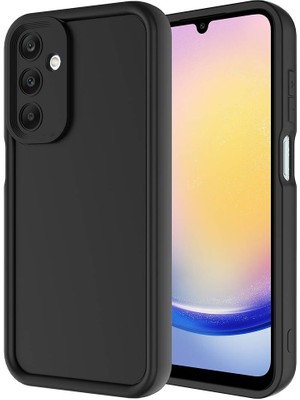 ZORE Galaxy A25 Kılıf Kamera Korumalı Zore Ananas Kapak-Siyah