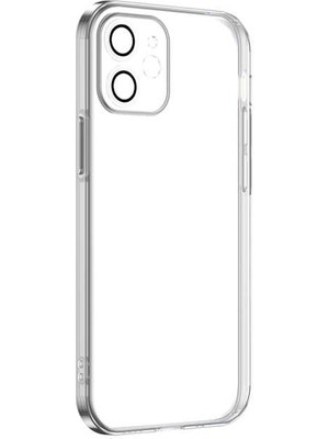 ZORE Apple iPhone 12 Kılıf Zore Krep Kapak-Renksiz