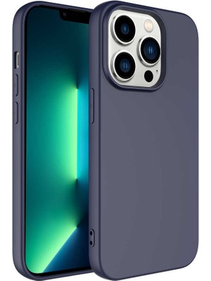 ZORE Apple iPhone 14 Pro Max Uyumlu Zore Mara Laaakan Kapak-Lacivert