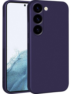 ZORE Galaxy S23 Kılıf Zore Premier Silikon Kapak-Lacivert