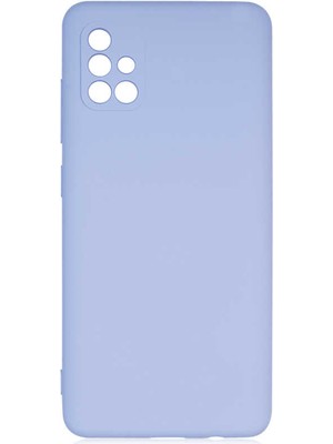 ZORE Galaxy A51 Kılıf Zore Mara Laaakan Kapak-Lila