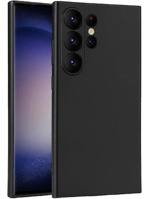 ZORE Galaxy S24 Ultra Kılıf Zore Premier Silikon Kapak-Siyah