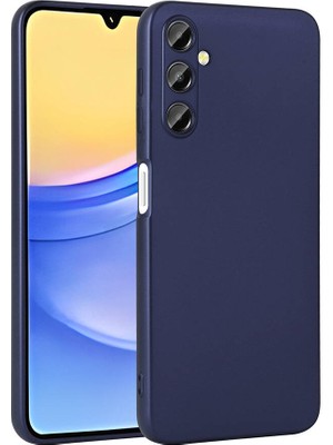 ZORE Galaxy A25 Kılıf Zore Premier Silikon Kapak-Lacivert