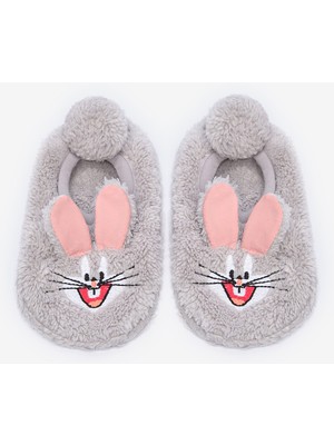 Unisex Çocuk Bugs Bunny Gri Çetik