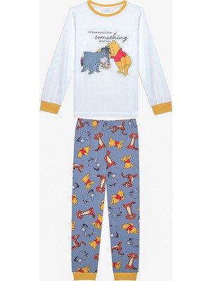 Unisex Winnie And Eeyore Çok Renkli Pijama Takımı