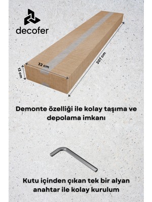 Decofer Karma Çift Kişilik Siyah Metal Karyola