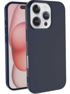 ZORE Apple iPhone 16 Pro Max Kılıf Zore Lsr Laaakan Kapak-Lacivert