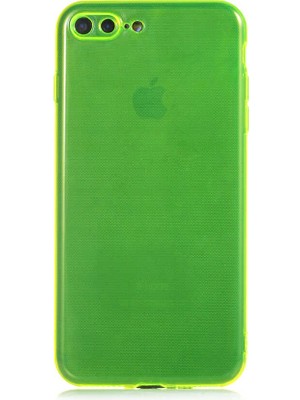 ZORE Apple iPhone 7 Plus Uyumlu Zore Mun Silikon-Sarı