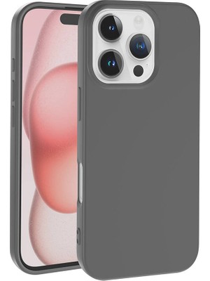 ZORE Apple iPhone 16 Pro Kılıf Zore Lsr Laaakan Kapak-Titanyum-Gri