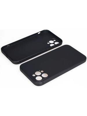 ZORE Apple iPhone 12 Pro Uyumlu Zore Imax Silikon-Siyah