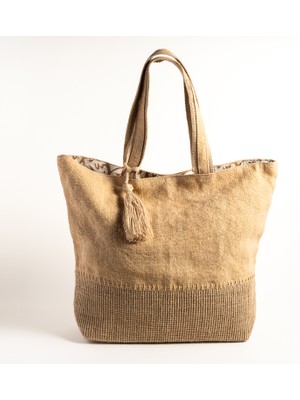 Zsa Zsa Zsu Kolkata Jüt Çanta 32x39x10 Cm Tarçın