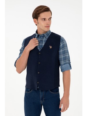U.S. Polo Assn. Erkek Lacivert Hırka (Triko) 50292677-VR033
