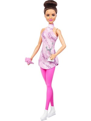 Barbie Meslek Serisi Buz Pateni DVF50 HRG37 Lisanslı Ürün