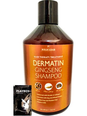 Policlear Dermatin Shampoo Ginsengli Özel Bakım Şampuanı 500 ml + Jel