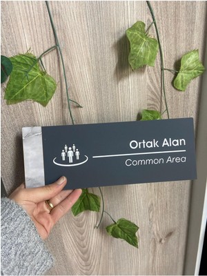 Yönline Ortak Alan Kapı Isimliği