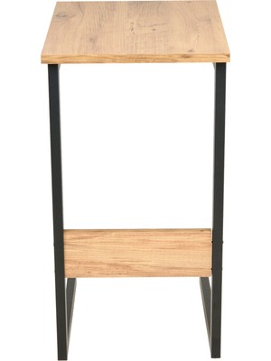 Ceramical C Sehpa - Atlantik Çam / Siyah - 67X46X36 cm