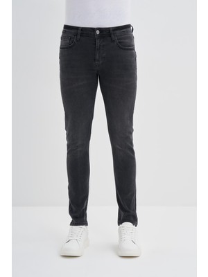 Cazador Harden Denim Erkek Kot Pantolon Slim Fit  0737 Antrasit