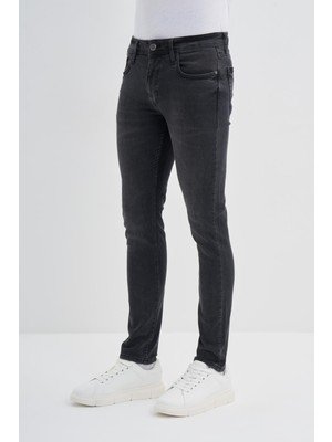 Cazador Harden Denim Erkek Kot Pantolon Slim Fit  0737 Antrasit