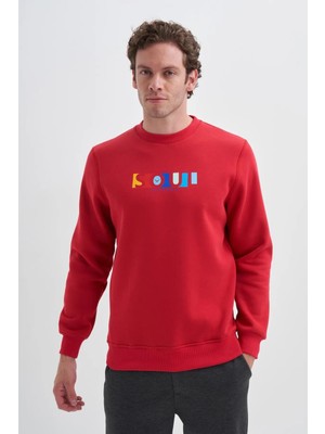 Cazador 3 Iplik Şardonlu Sweatshirt 5161 Kırmızı