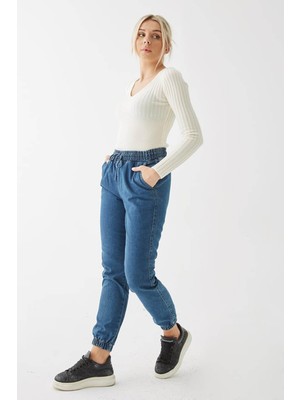 Fashion Friends Kadın Pantolon Koyu Mavi 24K0800K1
