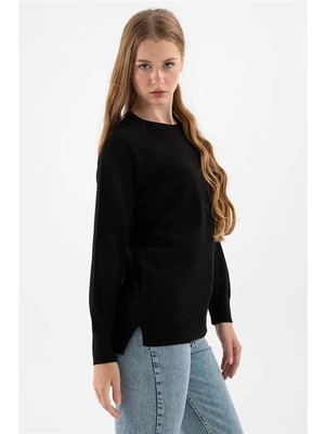 Fashion Friends Kadın Kazak Siyah 24K0024K1