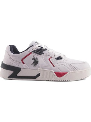 U.S. Polo Assn. Erkek Sneaker Beyaz-Lacivert A101812231 4W Denver 4pr