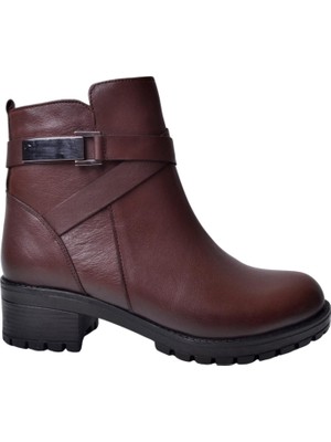 İskarpin Mym 10111 Kahve Kadın Deri Bot