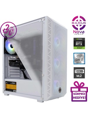 Raxius Nova G2 I7 4060TI-17F06 I7-11700F 32GB 2tbssd RTX4060TI Freedos Gaming Masaüstü Bilgisayar