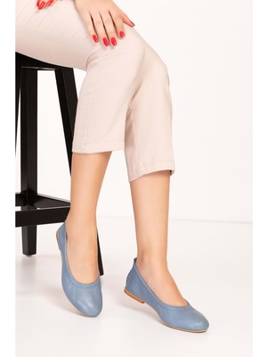 Gondol  Deri Günlük Babet ALPX.623 - Mavi - 40