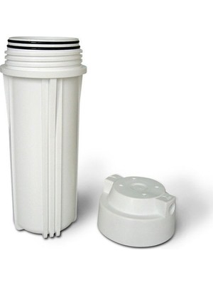 RO Beyaz Husing 10" İnç Beyaz Filtre Kabı 1/4” (Çift O-Ring) Ters Ozmoz İçin