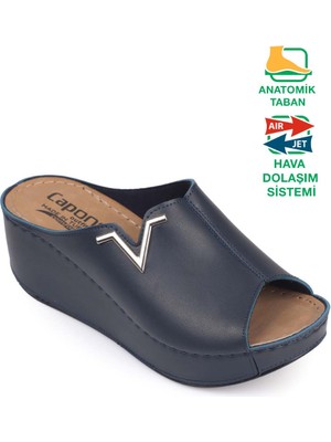 Capone Outfitters Kailey 6145 Kadın Dolgu Topuklu V Toka Terlik