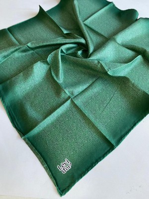 Lêvi D'or Levidor Tivil İpek Eşarp 4043 - 11 Yeşil Karışık Desen