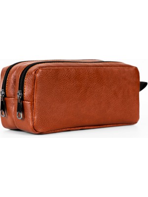 Suni Deri Çift Gözlü Taba Kalem Kutusu