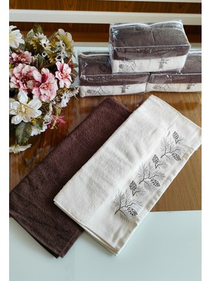 Nurpak Çeyizlik (2.li Set) Lüks 50X90CM. %100 Pamuk El,yüz Havlusu Özel Hediyelik Ambalajda