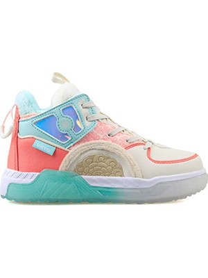 Vicco Mei 946F24K.425 Phlon Hafif Taban  Bağcıklı Bilekli Çocuk Spor Ayakkabı Bej