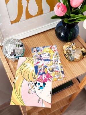 Sailor Moon Temalı Duvar Poster Seti - Ay Savaşçısı Poster Seti - 40 Adet Poster - Yapışkanlı Kaliteli Poster Seti