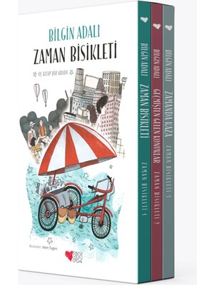 Can Çocuk Yayınları CAN SANAT YAYINLARI Zaman Bisikleti Kutulu Set (1-2-3) Bilgin Adalı Ciltsiz Eser